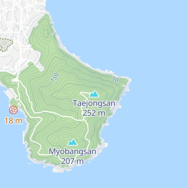 Map of Taejongsan