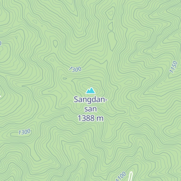 Map of Sangdan-san