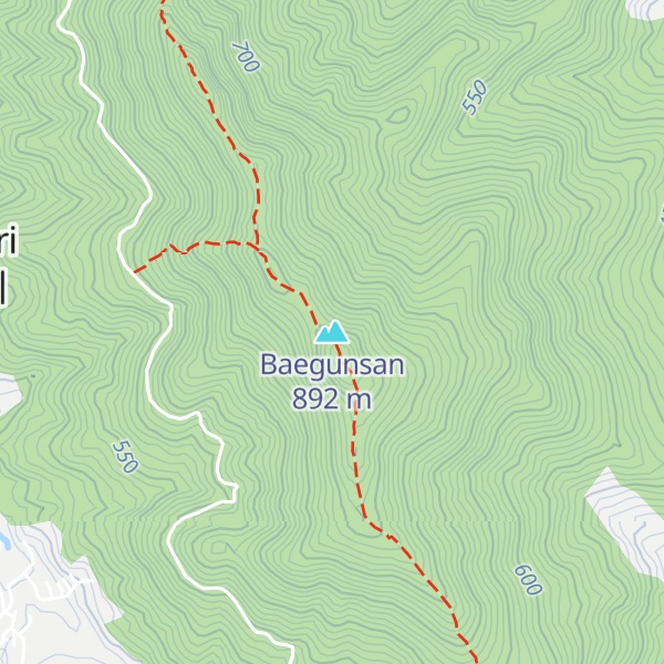 Map of Baegunsan