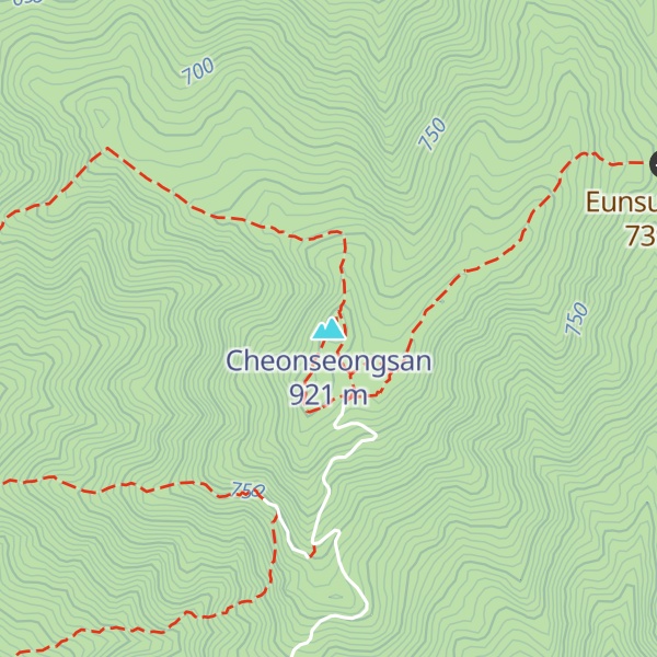 Map of Cheonseongsan