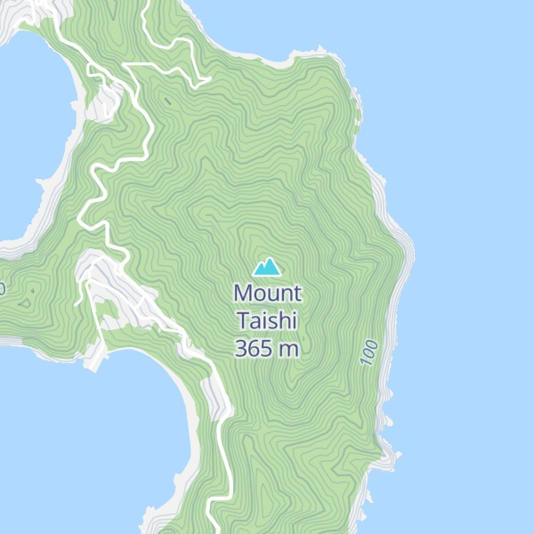 Map of Mount Taishi