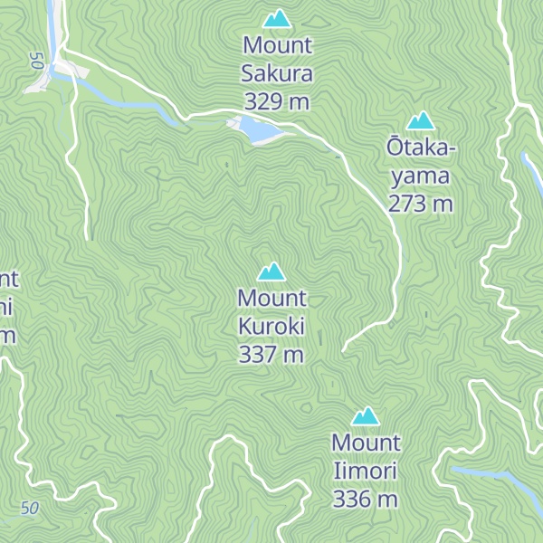Map of Mount Kuroki