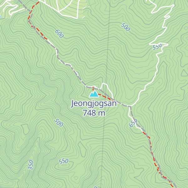 Map of Jeongjogsan