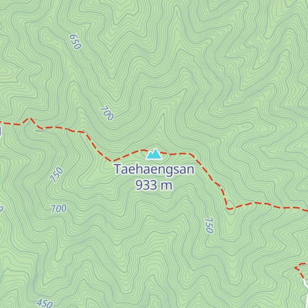 Map of Taehaengsan
