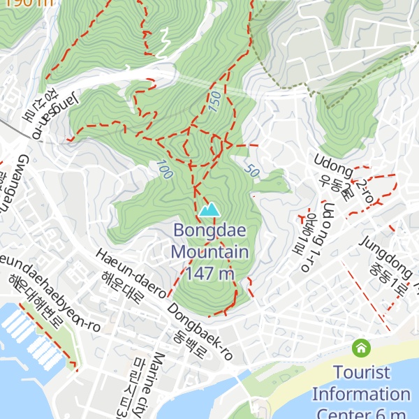 Map of Bongdae Mountain
