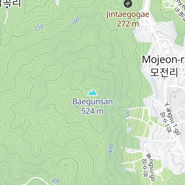 Map of Baegunsan