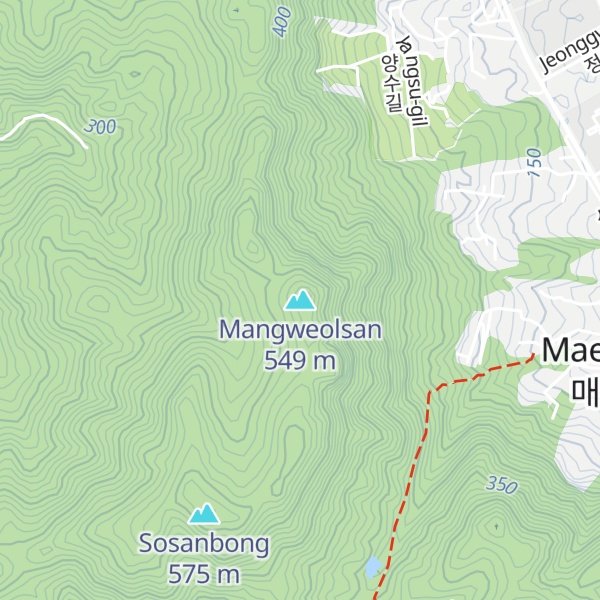 Map of Mangweolsan