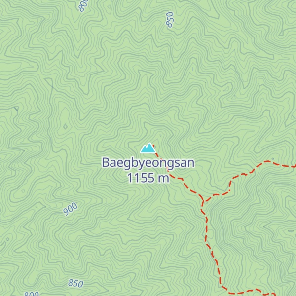 Map of Baegbyeongsan