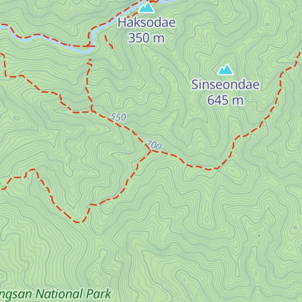 Map of Joowangsan Joobong