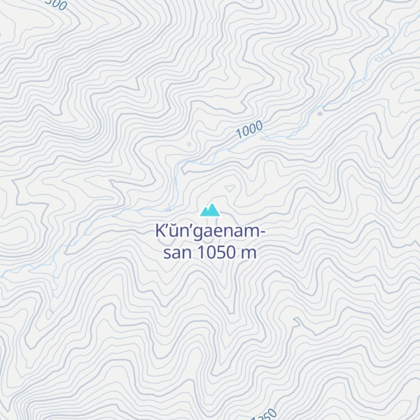 Map of K’ŭn’gaenam-san