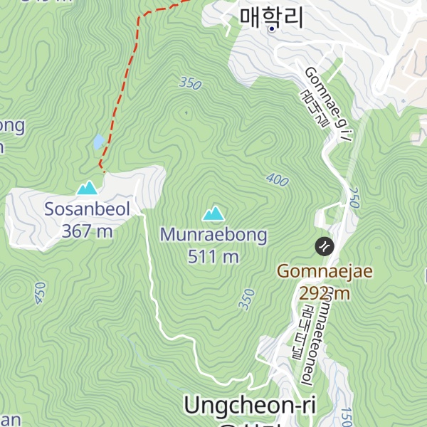 Map of Munraebong