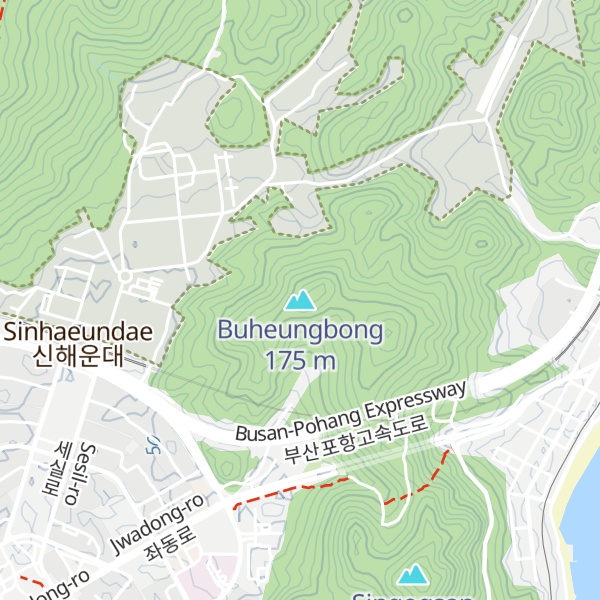 Map of Buheungbong