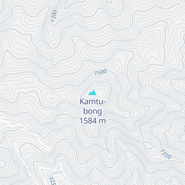 Map of Kamtu-bong