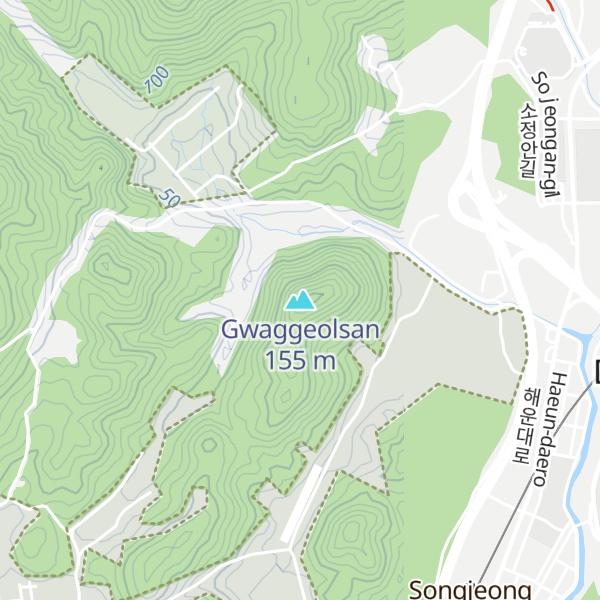 Map of Gwaggeolsan