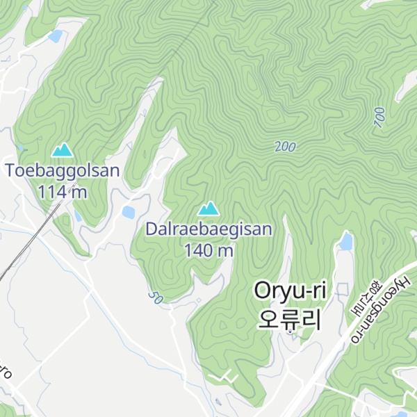 Map of Dalraebaegisan