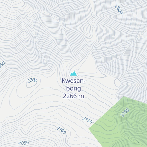 Map of Kwesan-bong