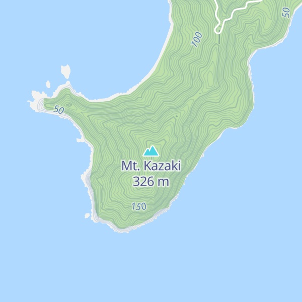 Map of Mt. Kazaki