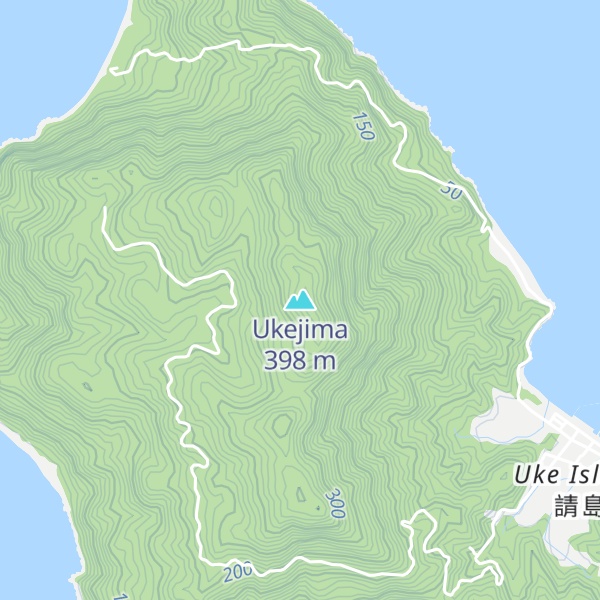 Map of Ukejima