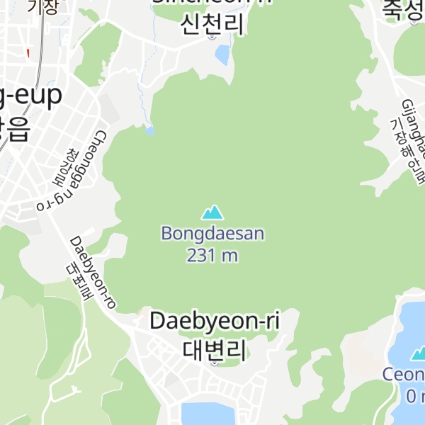 Map of Bongdaesan