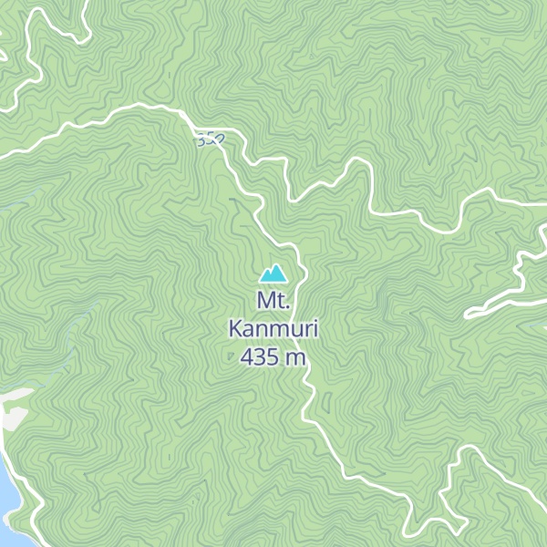 Map of Mt. Kanmuri