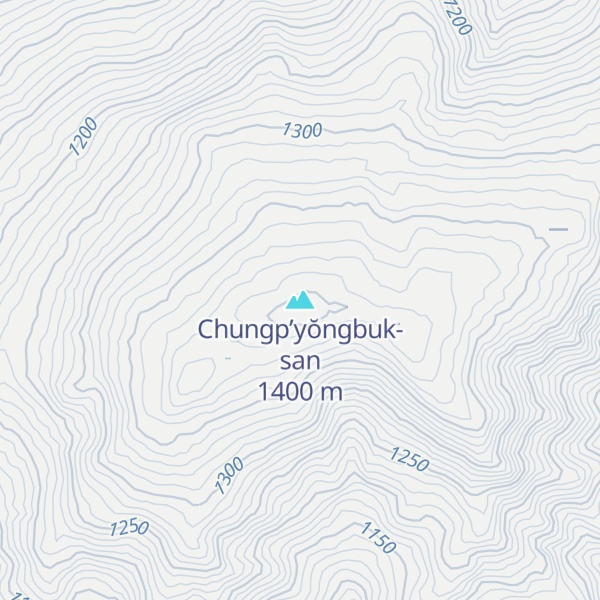 Map of Chungp’yŏngbuk-san
