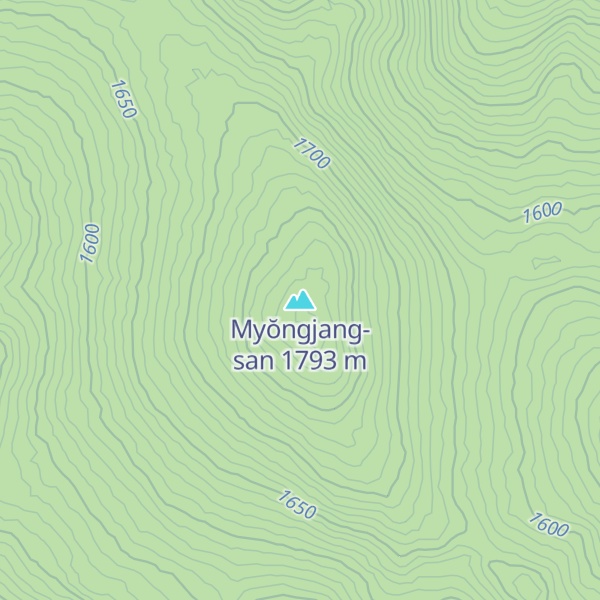 Map of Myŏngjang-san
