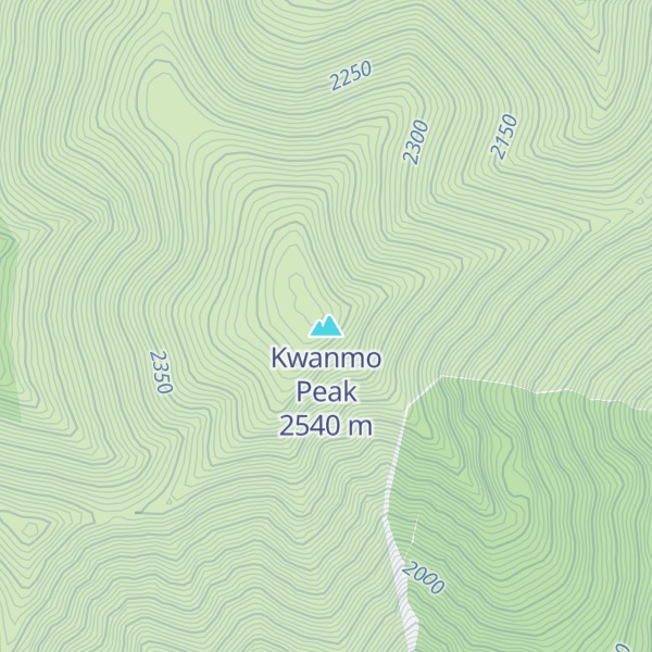 Map of Kwanmo Peak