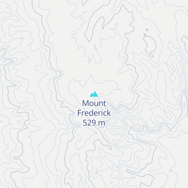 Map of Mount Frederick