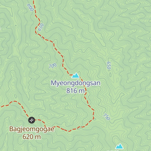 Map of Myeongdongsan