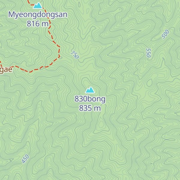 Map of 830bong