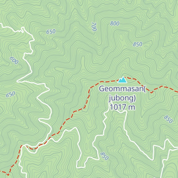 Map of Geommasan(jeongsangannaepan)
