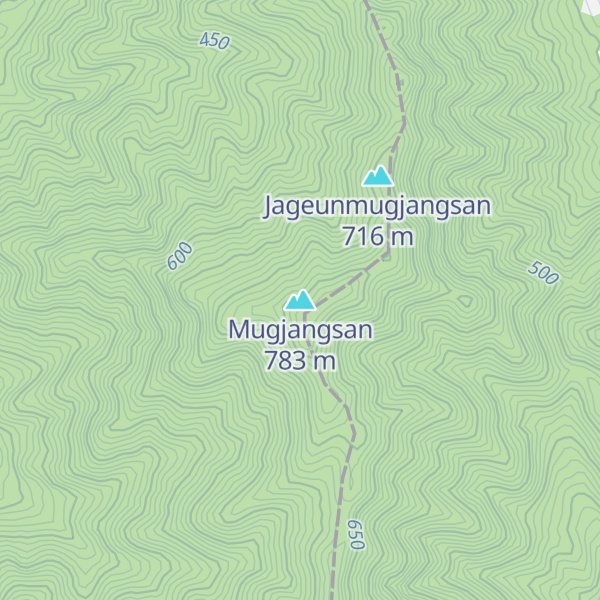 Map of Mugjangsan