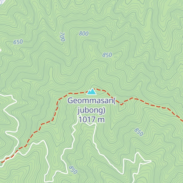 Map of Geommasan(jubong)