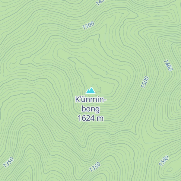 Map of K’ŭnmin-bong