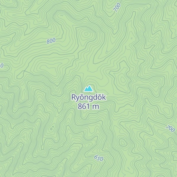 Map of Ryŏngdŏk