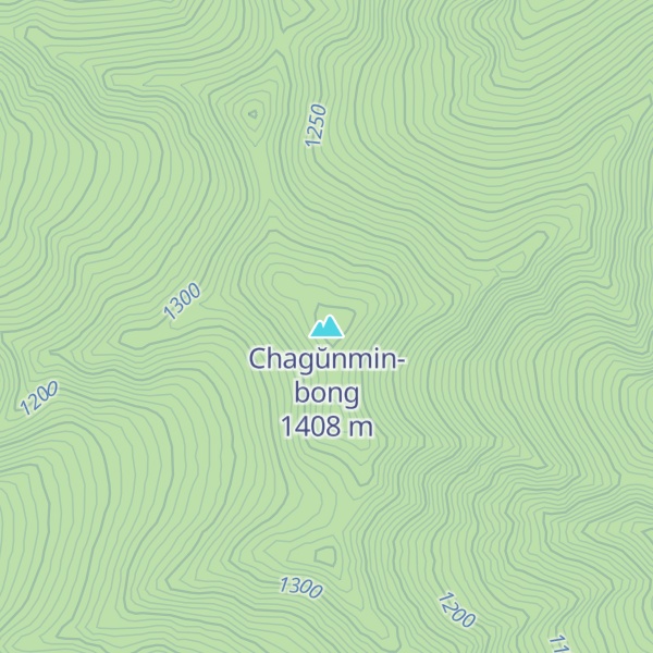 Map of Chagŭnmin-bong