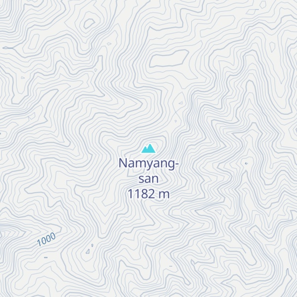 Map of Namyang-san