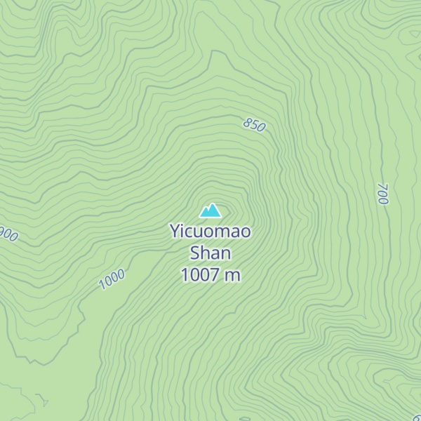 Map of Yicuomao Shan