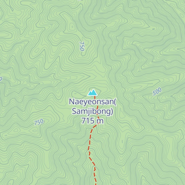 Map of Naeyeonsan(Samjibong)