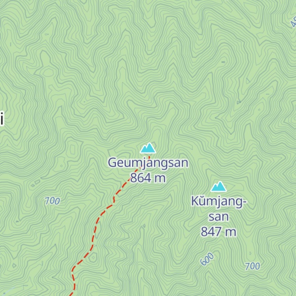Map of Geumjangsan