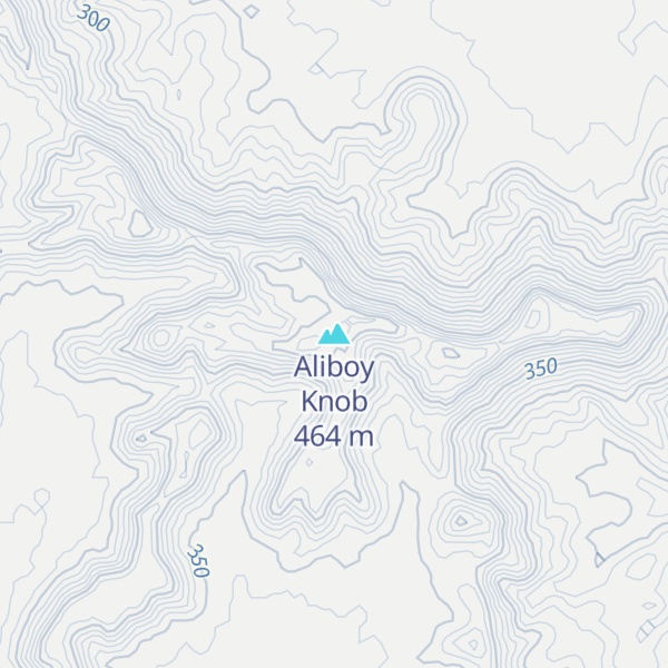 Map of Aliboy Knob