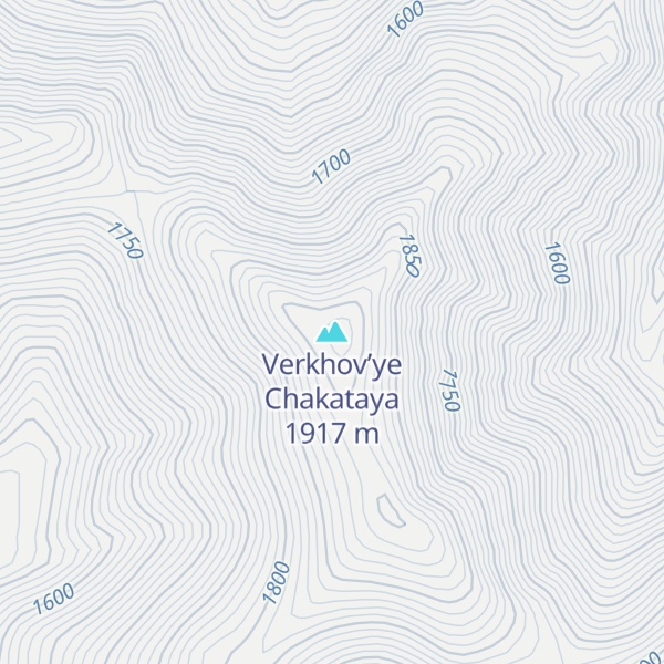 Map of Verkhov’ye Chakataya