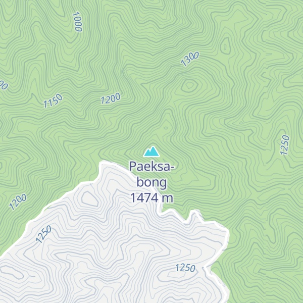 Map of Paeksa-bong
