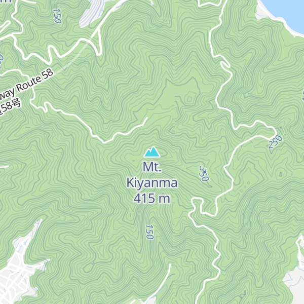 Map of Mt. Kiyanma