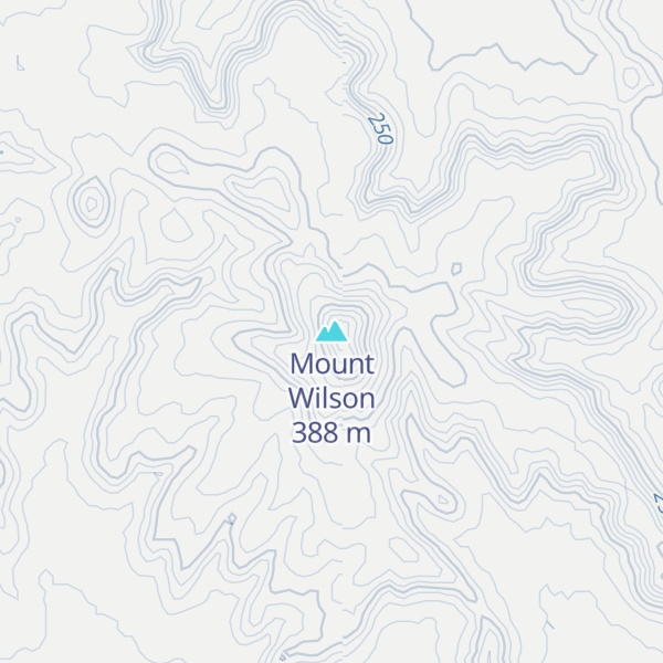 Map of Mount Wilson