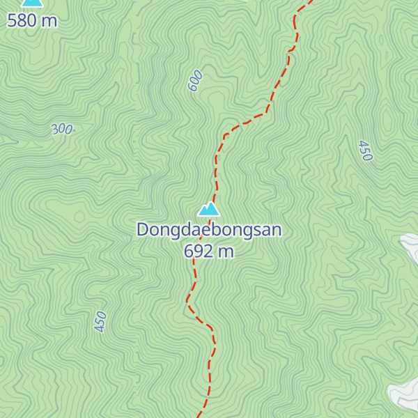 Map of Dongdaebongsan
