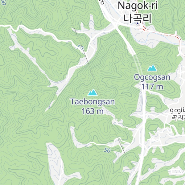 Map of Taebongsan
