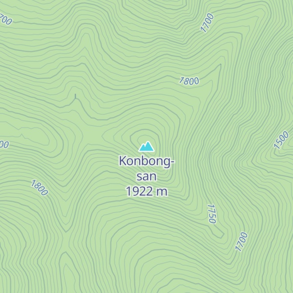 Map of Konbong-san