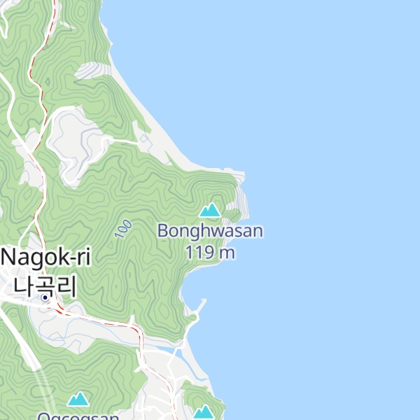 Map of Bonghwasan