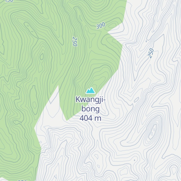 Map of Kwangji-bong